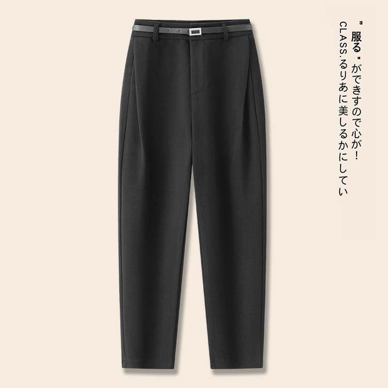 今年流行加绒毛呢镰刀裤女秋冬新款美拉德穿搭休闲裤子西装哈伦裤,女装/女士精品,休闲裤,淘宝优惠券,粉丝福利购,淘宝优惠卷