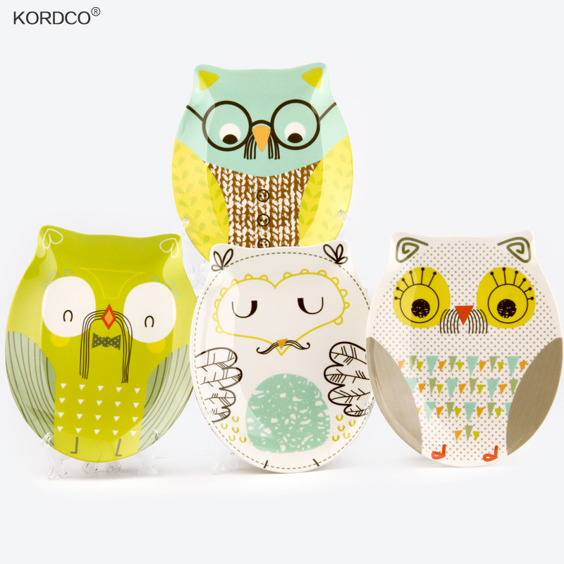 密胺小孩碗餐具宝宝儿童餐盘卡通早餐盘零食盘家用耐用创意骨碟