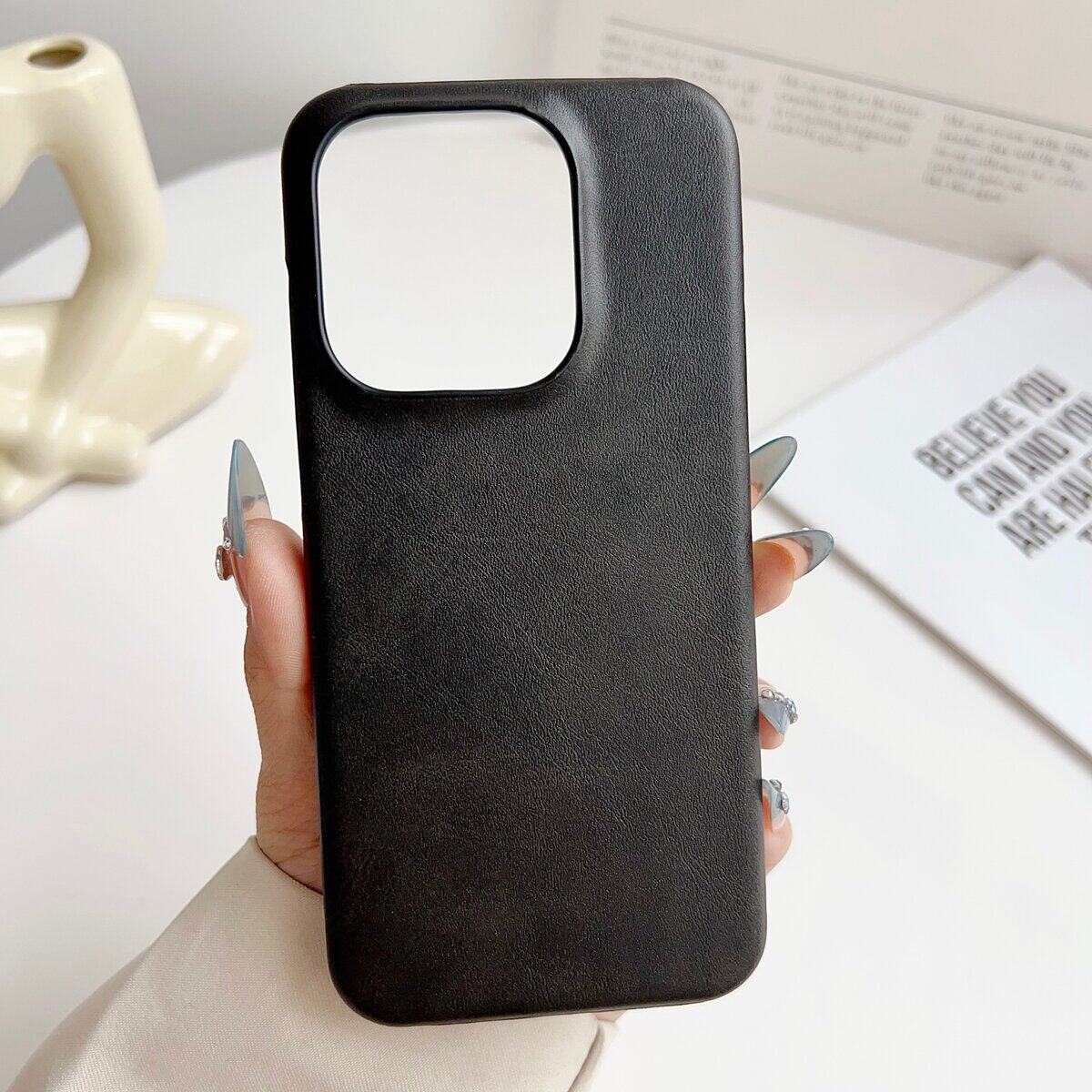 复古简约牛皮纹适用oppofindx9pro手机壳新款素皮商务耐