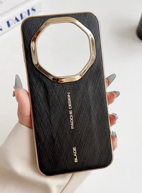 高级感金丝银锦适用华为Mate80rs非凡大师手机壳新款素皮商务mate70rs软边全包防摔保护套