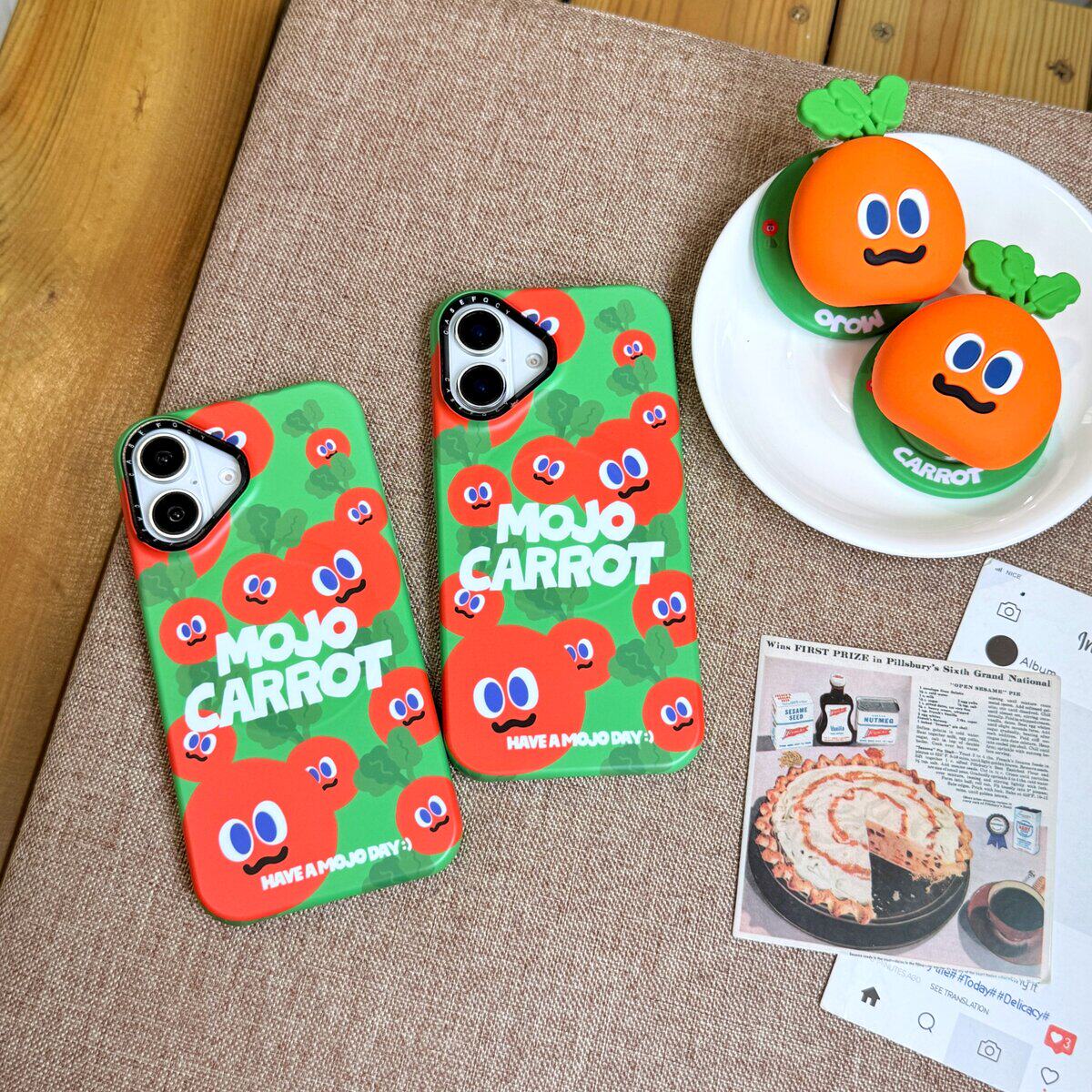 立体萝卜创意适用苹果16promax手机壳个性五月天萝卜支架ip