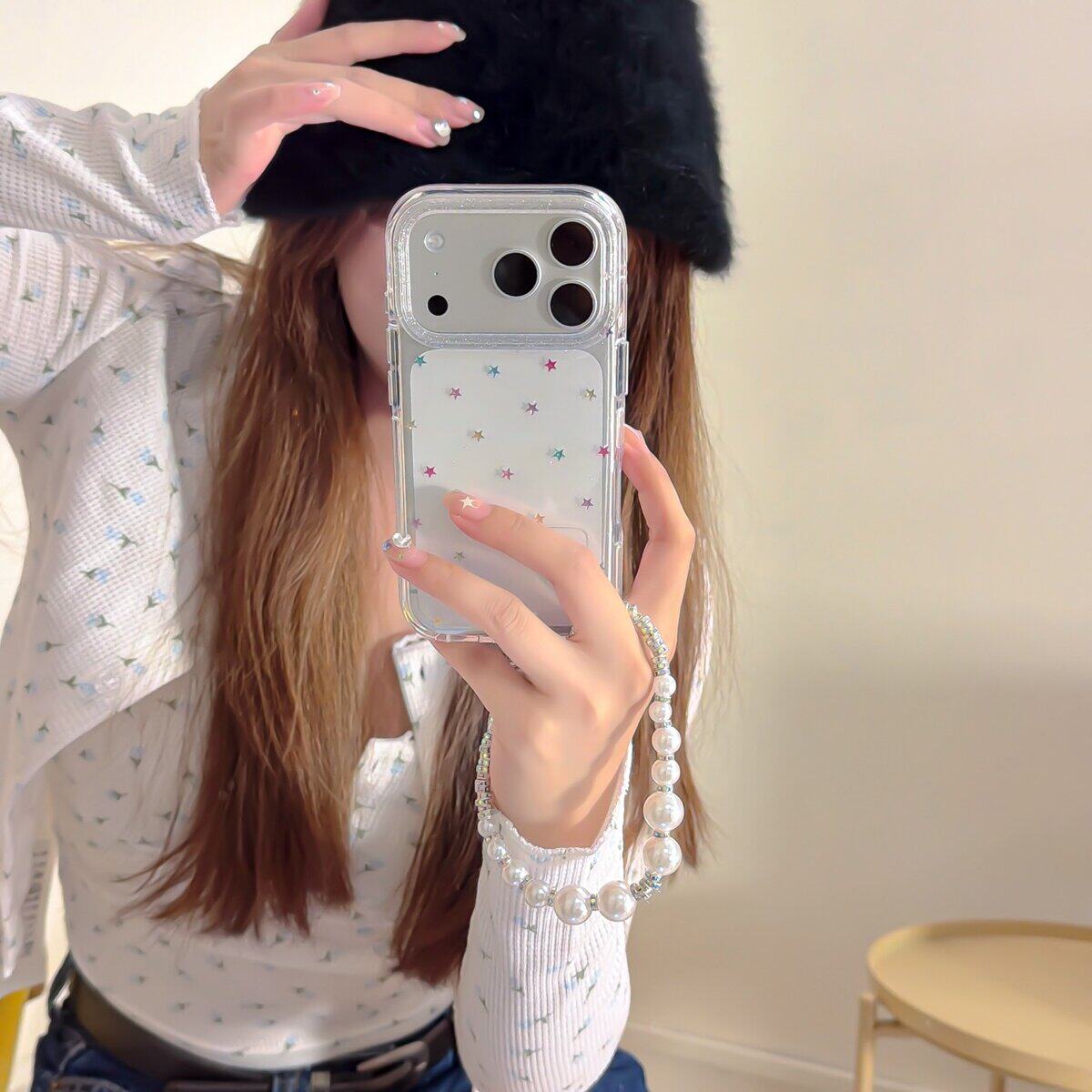 七彩小星星韩系ins风格适用苹果17promax手机壳新款iPh