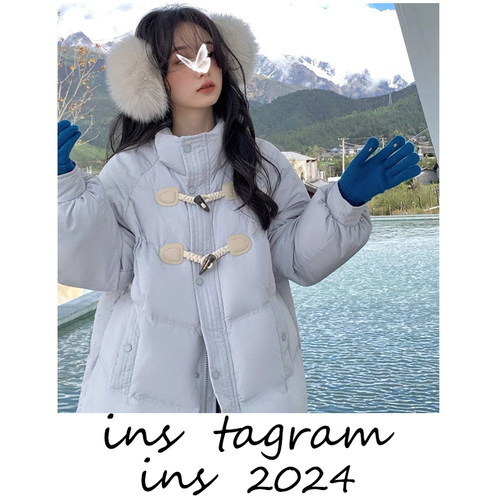 牛角包3.0 连帽立领三防小个子女冬季长短羽绒服外套