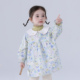 宝宝春秋纯棉薄款 按扣碎花护衣女童防水防脏吃饭反穿衣可外穿围兜