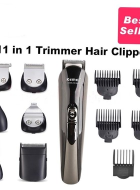 Rechargeable Electric hair trimmer clipper Barber 11 in 1