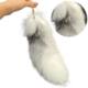 Fluffy Tail Faux Huge Fur Fox Keychain Therian