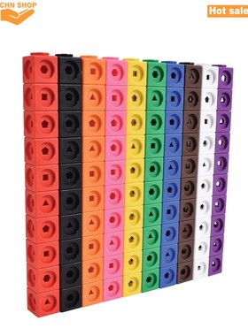 100pcs Numberblocks Multilink Linking Counting Cubes Snap