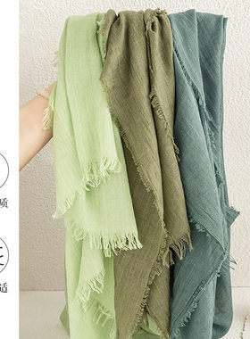 cotton and linen scarf women silk scarf 围巾女丝巾披肩头巾