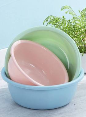 Circular plastic washbasin household laundry basin foot