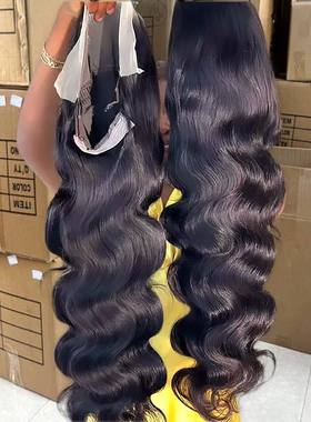250% 32Inch Glueless Wigs Human Hair Body Wave 13x6 HD Lace