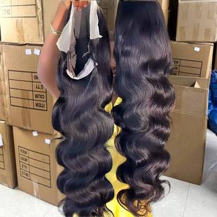 250% 32Inch Glueless Wigs Human Hair Body Wave 13x6 HD Lace