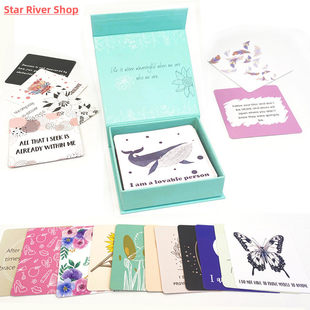 50 Positive Words Greeting Cards Positive Affirmation Cards