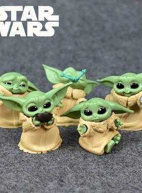 Baby Yoda Grogu Mandalorian Action Figure Toys 4-7cm Yoda