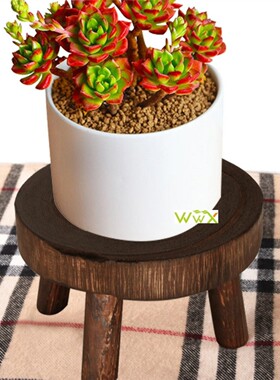 Wooden Plant Stand Flower Pot Base Holder Indoor 木质花凳