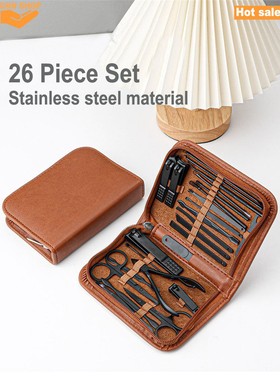 26 Piece Set nail care kit stainless steel Manicure Set