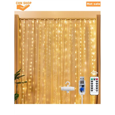 300LEDFairyCurtnghts,