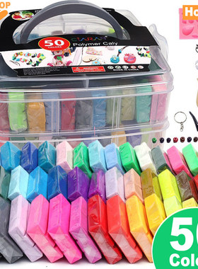 Polymer Clay 50 Colors Modeling Clay for Kids DIY Kits Gift