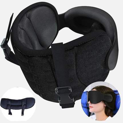 3D Contoured Travel Pillow 100% Blackout Zero Eye Pressure S
