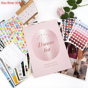 Inspirational Vision Board Kit DIY Scrapbooking Themed Cards