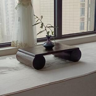 阳矮桌台炕几坐地飘窗木桌上 7T实飘窗小茶几窗台桌矮家用炕桌日式