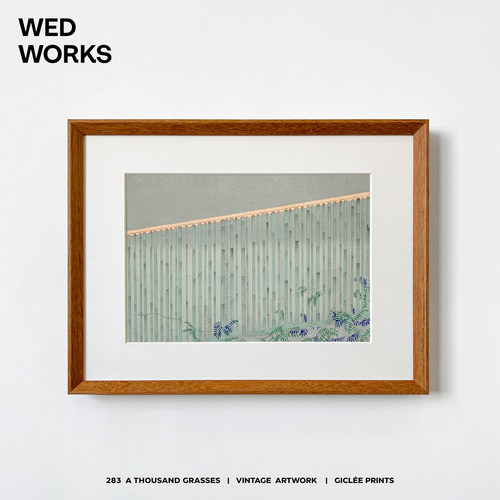 WEDWORKS 简约植物风景装饰画 原木风客厅玄关卧室背景墙组合挂画