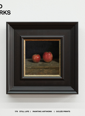 WED WORKS小众中古风静物水果油画装饰画 福满好寓意餐厅玄关挂画