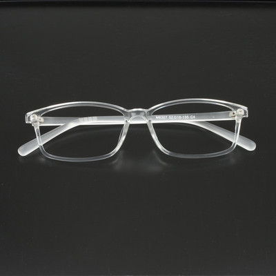 高清防蓝光透明白框老花镜