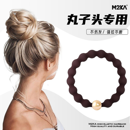 M2Ka豆豆发圈女款丸子头专用新款发绳高端耐用皮筋扎马尾运动头绳