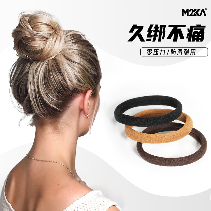 M2Ka零压力面膜发圈女新款高级感头绳高弹力扎丸子头发绳皮筋发饰