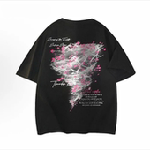 美式 高街复古重磅圆领百搭宽松上衣12 新款 潮牌印花短袖 T恤男夏季