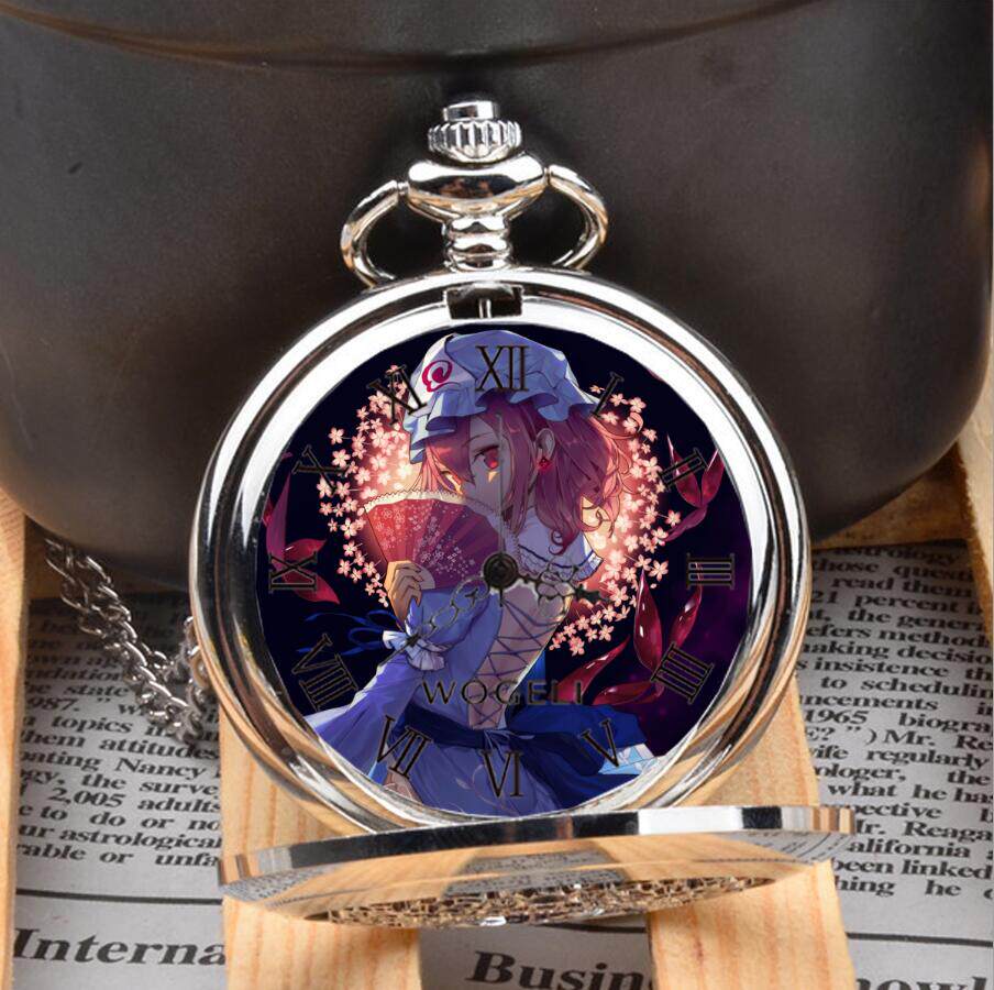 东方Project西行寺幽幽子闹钟手表怀表动漫周边二次元diy生日礼物