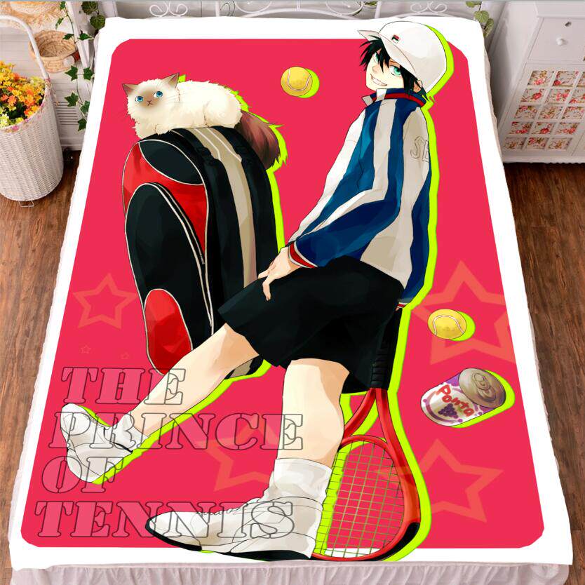 网球王子越前龙马毛毯床单被套动漫周边二次元宅男腐女生日礼物