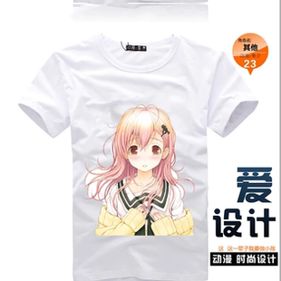 君与彼女与彼女之恋向日葵T恤 动漫周边二次元宅男腐女生日礼物