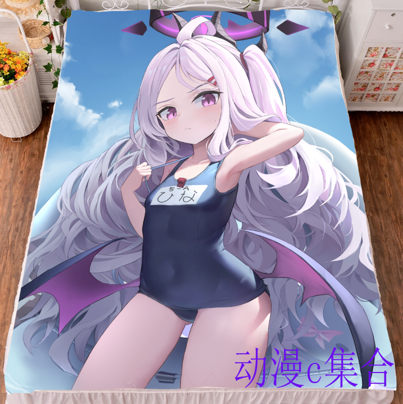 碧蓝档案空崎日奈床单毛毯被套动漫周边二次元情人节宅男生日礼物