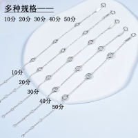 Zhuodie Jewelry pure silver gold-plated Moissan diamond bubble bracelet, daily commuting stacked diamond bracelet, simple single diamond for women thumbnail 7