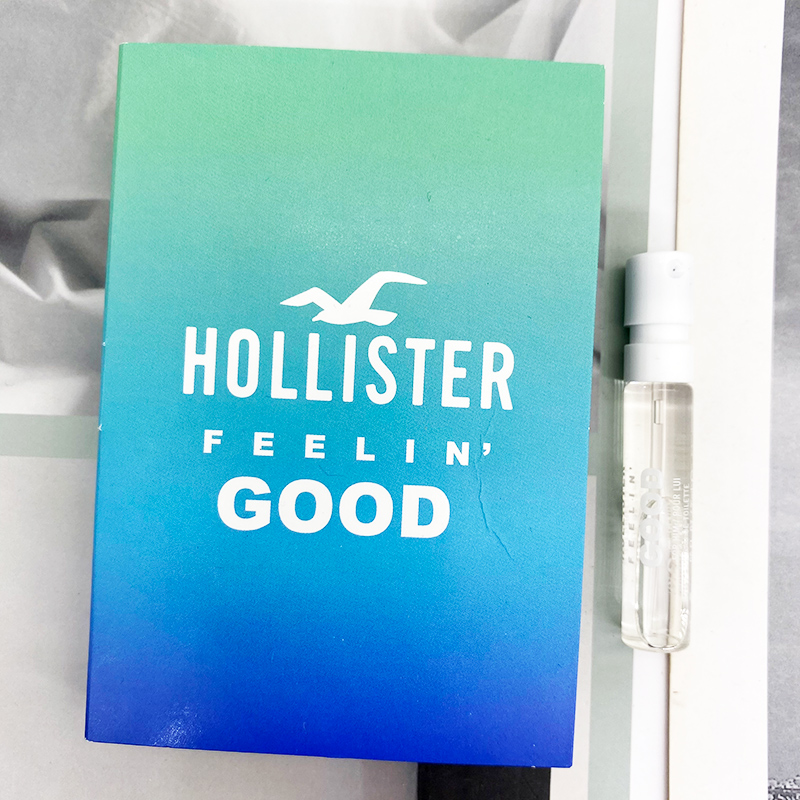 新Hollister霍利斯特Feelin' Good For Him持久男士淡香水小样2ML