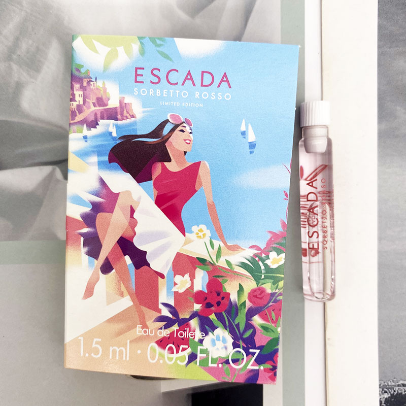 爱斯卡达Escada Sorbetto Rosso罗索女士持久淡香水试管小样1.5ML