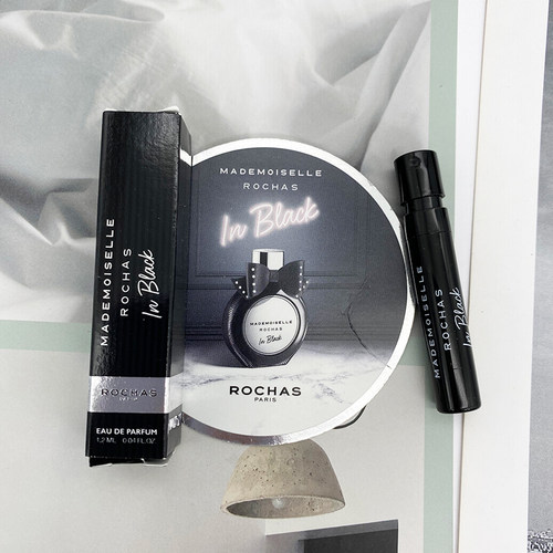 2020Rochas罗莎Mademoiselle in black黑色女士持久浓香小样1.2ML