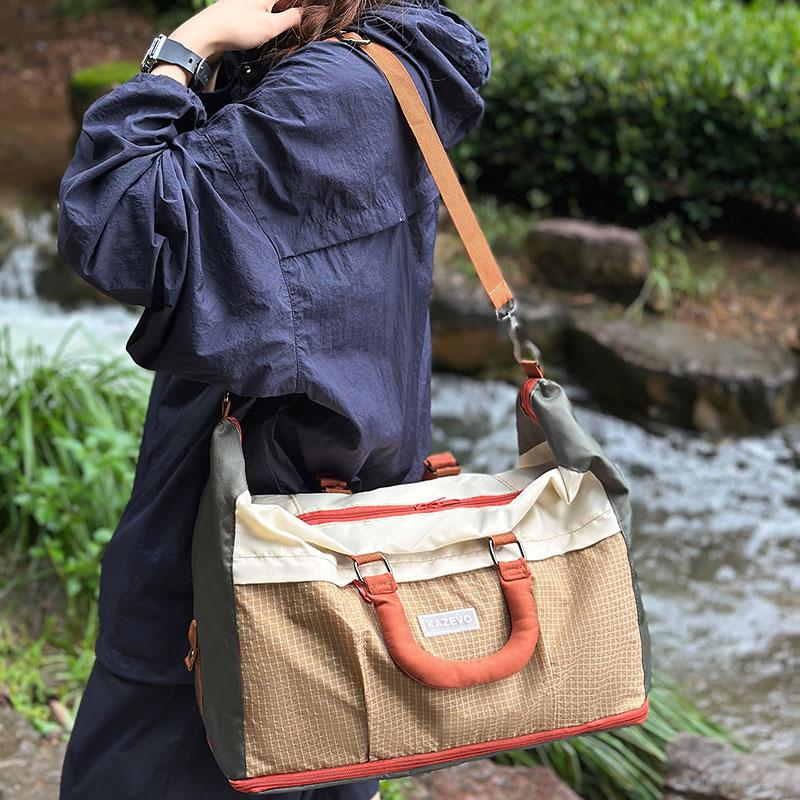 户外多功能斜挎包女大容量可折叠