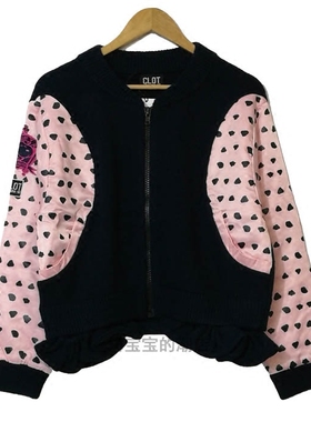 全新正品CLOT x Peanuts Baseball Jacket联名棒球拉链厚外套夹克