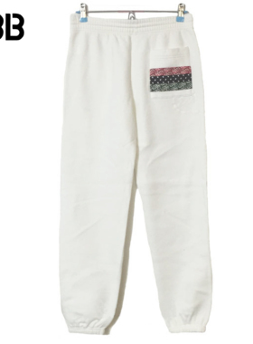 全新正品CLOT x VANQUISH x FRAGMENT长寿闪电联盟休闲加厚棉卫裤