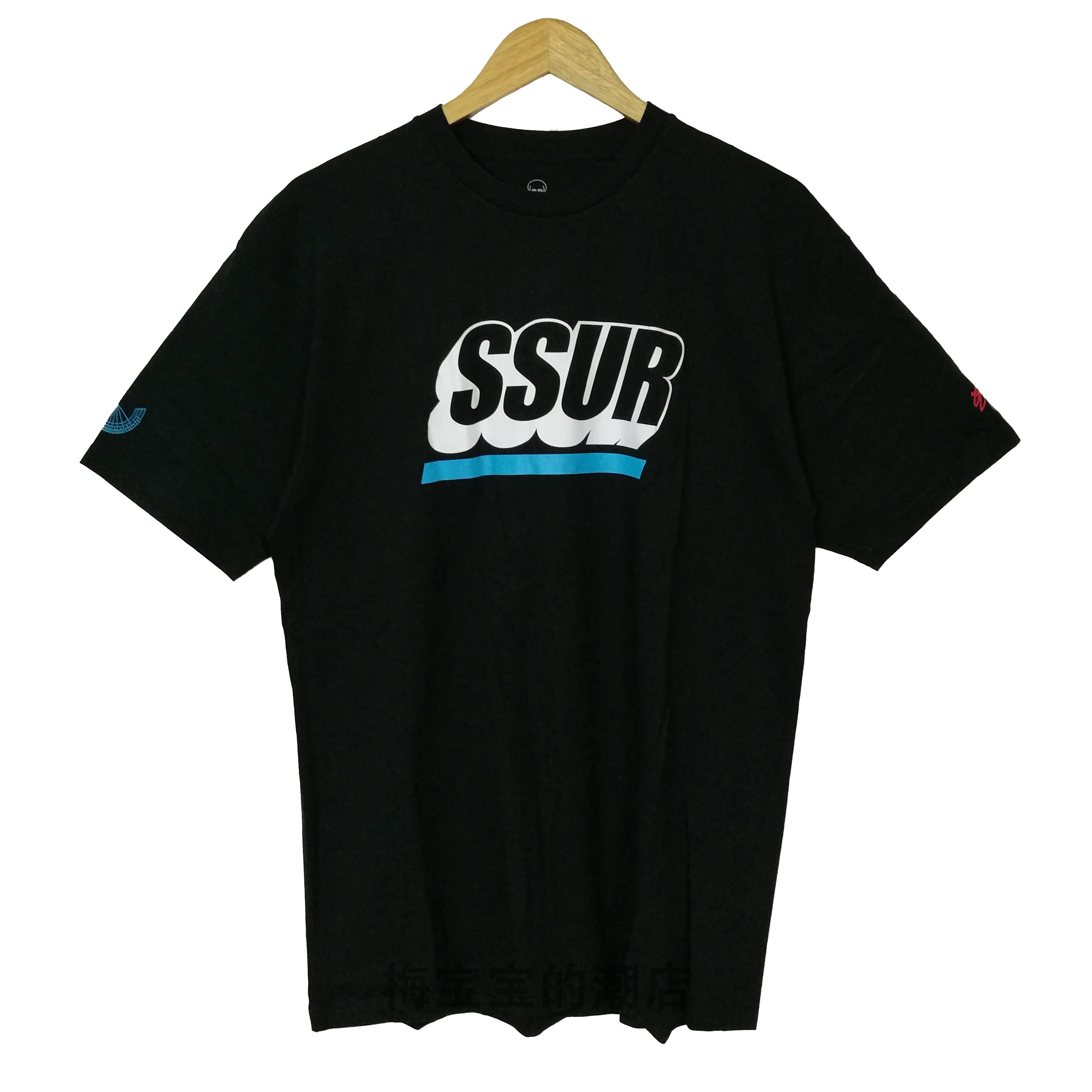 全新正品3125C x SSUR LOGO TEE文字图案联名男女同款休闲短袖T恤