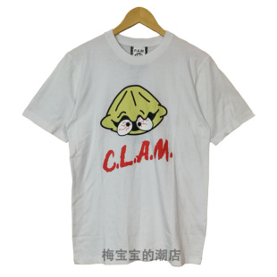 LOGO CLOT CLAM PAM TEE 折扣现货 巴黎限定联名贝壳短袖 T恤