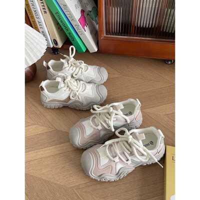 透气增高夏季休闲老爹鞋丑萌圆头