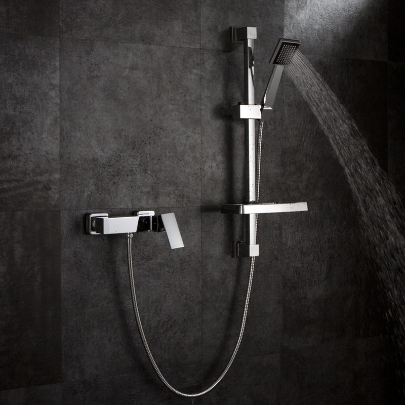 德国明装淋浴花洒套装 浴缸龙头 方花洒升降杆空气注入包邮|msdalam kategori keluarga memasang ibu, kelengkapan peribadi, keran bilik mandi, Pancuran keran (set) - dari Buy2taobao.com untuk memberikan perkhidmatan ejen Taobao profesional membeli