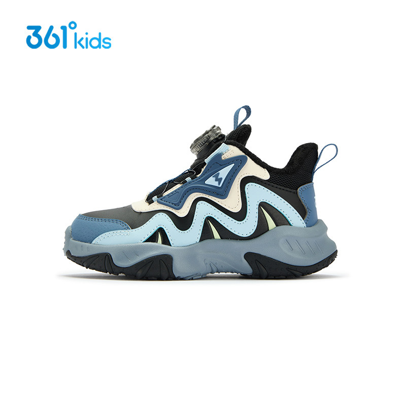 【商场同款】361童鞋男童旋钮扣棉鞋运动鞋冬季加绒保暖革面棉鞋