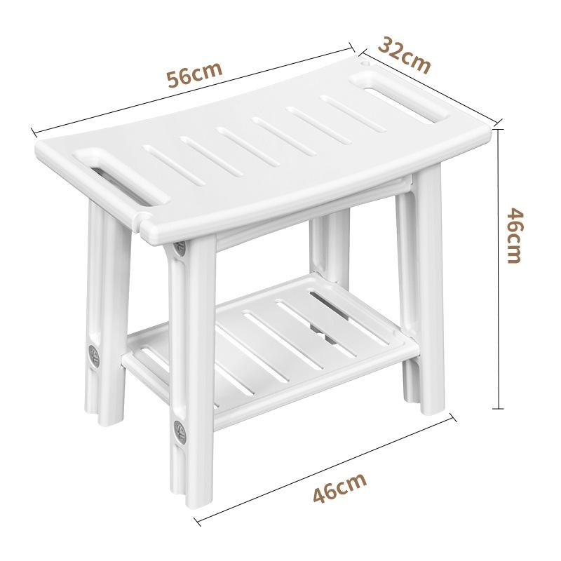 家用多功能浴室换衣储物凳