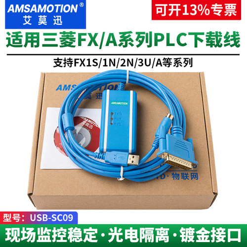 适用于三菱FX和A系列plc编程线