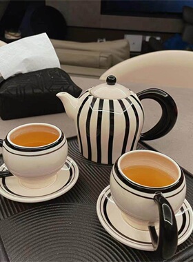 【中古风茶具】复古ins风茶壶咖啡壶水壶下午茶陶瓷咖啡杯碟套装