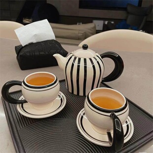 【中古风茶具】复古ins风茶壶咖啡壶水壶下午茶陶瓷咖啡杯碟套装